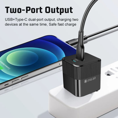 2 Ports PD 25W USB C Fast Charger KR EU  Mini Travel Plug Phone Fast Charging Adapter for iPhone 15 Pro Max Oneplus