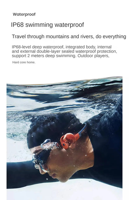 Shokz OpenSwim Pro S710 słuchawki douszne z przewodnictwem kostnym do pływania Bluetooth wodoodporne IP68 tryb podwójny 32GB pojemności sportowe