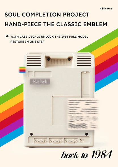 Budzik w stylu Retro Macintosh Klasyczna ozdoba na biurko z cyfrowym zegarem