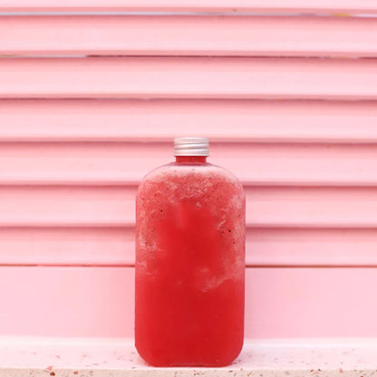 400mL Plastic Beverage Bottles Durable Water Containers with Secure Lids for Drinking Storage