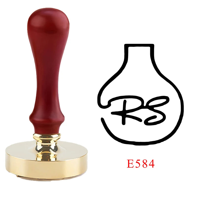 Logo Customize Clay Seal Set -22/25/30/35/40/50mm Customizable Pottery Design Craft Tool for Pottery Ceramic Custom Letter Stamp