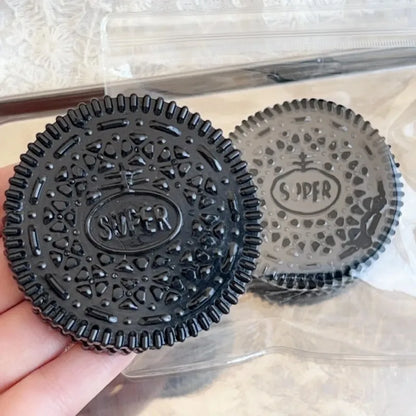 Squishy Handmade Silicone Cookies Fidget Toy Slow Rebound Stress Relief Pinch Decompression Squeeze Toy for Kids Holiday Gifts