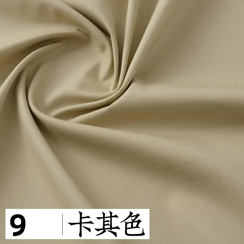 145x50cm Solid Color Pure Cotton Poplin Clothing Fabric DIY Handmade Clothes for Girls, Plain Color Antique Skirt Cotton Cloth