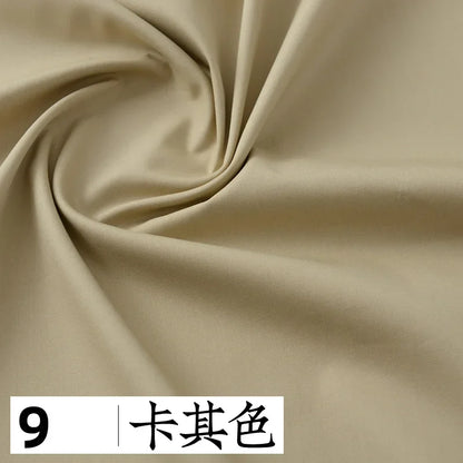 145x50cm Solid Color Pure Cotton Poplin Clothing Fabric DIY Handmade Clothes for Girls, Plain Color Antique Skirt Cotton Cloth