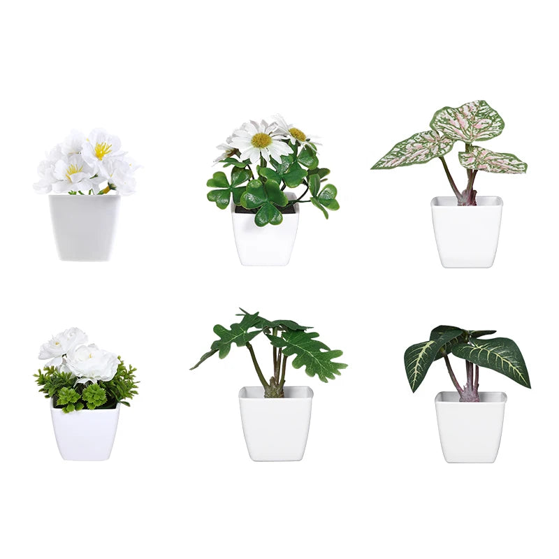 1SET Simulation Plant Potted Plant, Suitable For Commercial Office Counter, Living Room, Study, Courtyard, Home Decoration