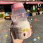 [H]480ml Plastic Water Bottle Drinking Bottle Shape Cute Kawaii Milk Shaker Bottle