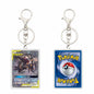 Key chain Charmander Mewtwo Umbreon Jigglypuff Venusaur Blastoise Solgaleo Game Card Acrylic Keychain Pendant Decoration