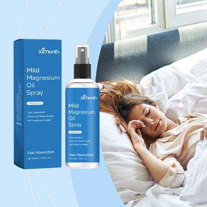Organic Magnesium Oil Spray Promotes Calmness Better Sleep And Relaxation Helps With Deep Sleep Muscle Body Anxiety Ease Spray