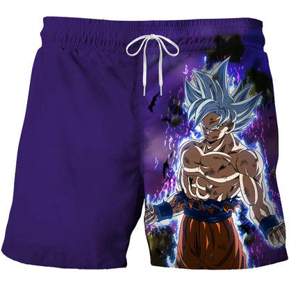 2026 Trendy Dragon Ball Print Children's Shorts Kids Shorts for Boys' Beach Shorts Summer Quick-drying Cartoon Swim Trunks