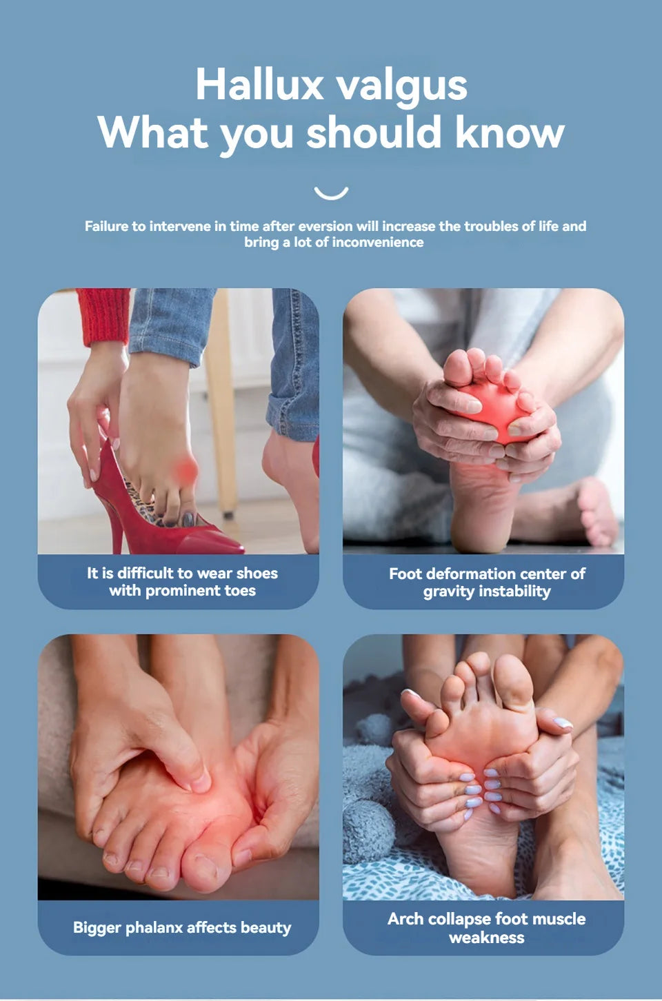 GOBYGO 1Pcs Hallux Valgus Corrector Toe Separation Corrector Lightweight And Adjustable Wearable Shoes Ankle Support Men Women