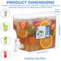 3.5L Cold Water Jug Large Capacity Cold Kettle with Faucet Juice Lemonade Drinks Bucket Liquid Storage Tank For Summer Party