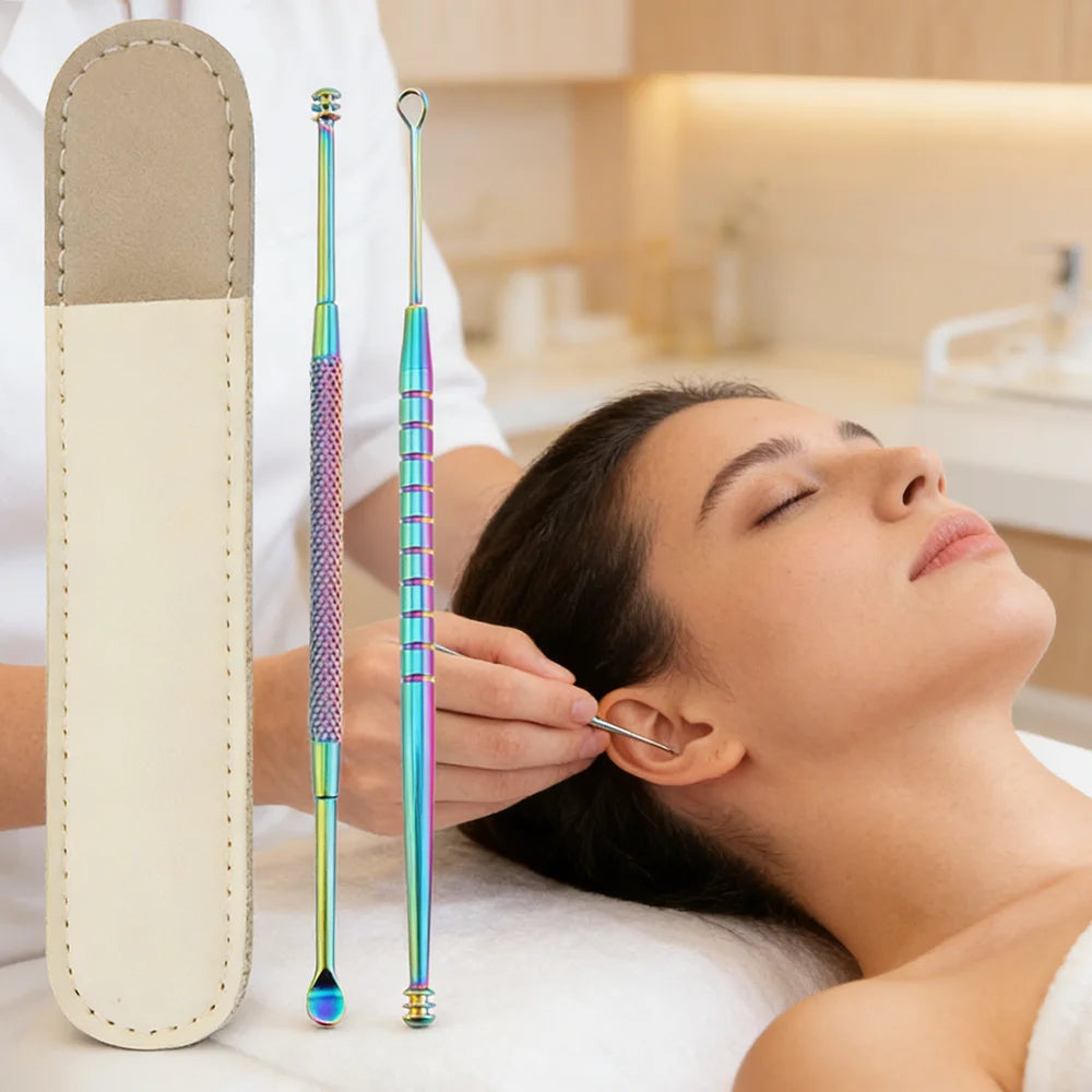 Professional Stainless Steel Ear Pick Earwax Removal Home Personal Care Tools  Ear Spoon Ear Care Tool Portable Ear Cleaning