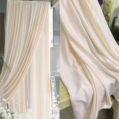 Stretch Knit Jersey Fabric Good Draping Cloth for Wedding Decor, Party Backdrops, Curtains,Photography Background Wide 170cm
