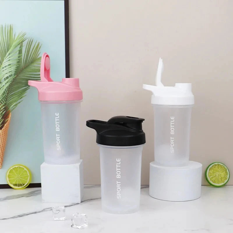 300ml Portable Protein Shaker Bottle, Leak Proof Water Bottle for Gym Outdoor Fitness Training, Sport Mixing Cup