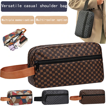 Neutral color tote bag for men and women, suitable for makeup bags and toiletry bags, can be carried by hand or carried as a bag