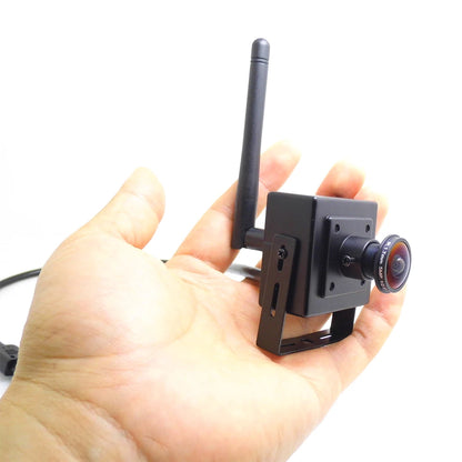 5MP Wifi Mini Kamera Panoramiczna Ip 1080P HD 1.7mm Obiektyw Rybie Oko CCTV Bezpieczeństwo Monitoring Sieciowy Bezprzewodowy Dźwięk Mikro Onvif Mała Kamera