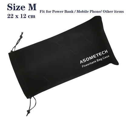 Power Bank Case Bag Carring Pouch Drawstring Bag Travel Portable Protective Storage Bag For Power Bank Mobile Phone Accessories