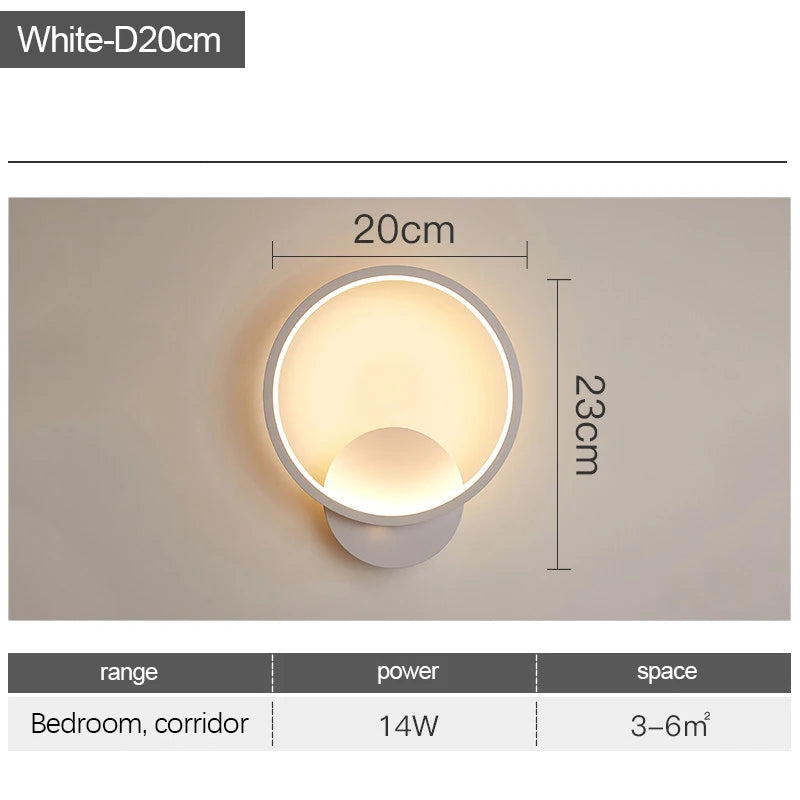 Modern Minimalist Led Ceiling Lamp For Bedroom Black White Design Ring Chandelier Living Room Study Loft Smart Light Fixtures